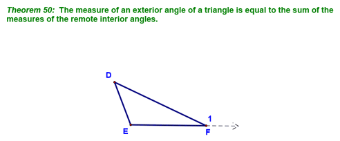 Exterior Angle Theorem